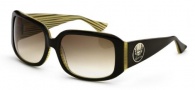 Black Flys Deluxe Fly Sunglasses Sunglasses - Brown / Yellow Stripe 