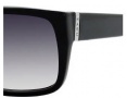 Marc by Marc Jacobs MMJ 096/S Sunglasses Sunglasses - OD28 Total Black Shiny (9C Dark Gray Gradient Lens)