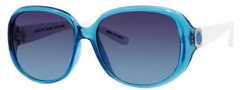 Marc by Marc Jacobs MMJ 150/S Sunglasses Sunglasses - OZ01 Azure White (NM Gray Gradient Turquoise Lens)