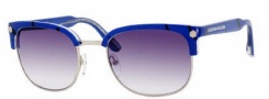 Marc by Marc Jacobs MMJ 171/S Sunglasses Sunglasses - 0QK1 Blue Black Dot (44 Dark Gray Gradient Lens)