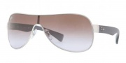 Ray-Ban RB3471 Sunglasses Sunglasses - 019/68 Matte Silver / Brown Gradient Violet