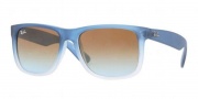 Ray-Ban RB4165 Sunglasses - Justin Sunglasses - 853/5D Rubber Gradient / Blue Transparent Gradient Brown