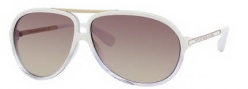 Marc by Marc Jacobs MMJ 220/S Sunglasses Sunglasses - OYRG White Crystal Gold (7W Brown Gold Mirror Lens)