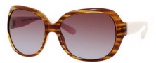 Marc by Marc Jacobs MMJ 240/S Sunglasses Sunglasses - OWEE Striped Light Havana / Ivy (DB Brown Gray Gradient Lens)