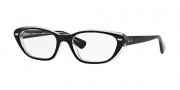 Ray-Ban RX5242 Eyeglasses Eyeglasses - 2034 Top Black on Transparent