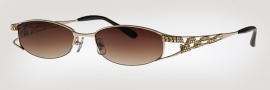 Caviar 1654 Eyeglasses Eyeglasses - (16) Brown w/ Clear Crystal Stones