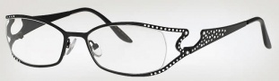 Caviar 1736 Eyeglasses Eyeglasses - (16) Brown w/Clear/Light Gold/Pink Crystal Stones
