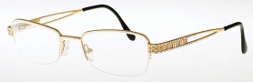 Caviar 2322 Eyeglasses Eyeglasses - (16) Brown w/ Clear Crystal Stones