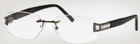 Caviar 2326 Eyeglasses Eyeglasses - (16) Brown w/ Clear Crystal Stones