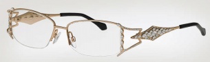 Caviar 5570 Eyeglasses Eyeglasses - (21) Gold w/ Clear Crystal Stones
