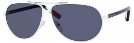 Tommy Hilfiger 1005/S Sunglasses Sunglasses - OUOH White Red / White Blue (9A Blue Lens)