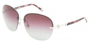 Tiffany & Co. TF3023 Sunglasses Sunglasses - 60364I Silver / Plum Gradient Gray