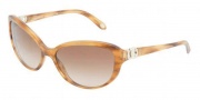 Tiffany & Co. TF4045 Sunglasses Sunglasses - 80463B Striped Brown / Brown Gradient