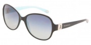 Tiffany & Co. TF4046B Sunglasses  Sunglasses - 80553C Top Black on Azure / Gray Gradient 