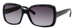 Gucci 3207/S Sunglasses Sunglasses - 0D28 Shiny Black (HD Gray Gradient Lens)