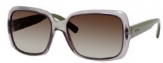 Gucci 3207/S Sunglasses Sunglasses - 0A0A Smoke Azure / P Green (lF Brown Gradient Azure Lens)