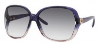 Gucci 3500/S Sunglasses Sunglasses - 0WNT Shiny Blue (UA Azure Flash Silver Lens)