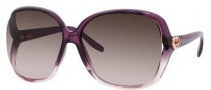 Gucci 3500/S Sunglasses Sunglasses - 0WNY Violet Shaded (K8 Brown Gradient Lens)