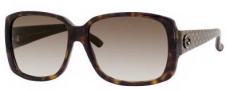 Gucci 3161/S Sunglasses Sunglasses - 0URD Dark Havana Pattern (JS Gray Gradient Lens)