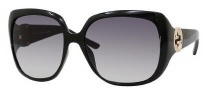 Gucci 3163/S Sunglasses Sunglasses - 0D28 Shiny Black (JJ Gray Gradient Lens)