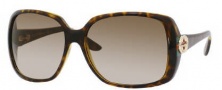 Gucci 3166/S Sunglasses Sunglasses - 0OD9 Havana / Green Red Green (CC Brown Gradient Lens)