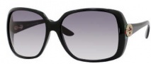 Gucci 3166/S Sunglasses Sunglasses - 0D28 Shiny Black (JJ Gray Gradient Lens)