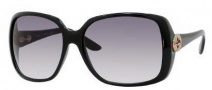 Gucci 3166/S Sunglasses Sunglasses - 0D28 Shiny Black (3H Smoke Polarized Lens