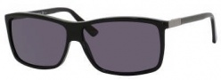 Gucci 1641/S Sunglasses Sunglasses - 029A Shiny Black (3H Smoke Polarized Lens)