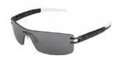 Tag Heuer L-Type LW 0451 Sunglasses Sunglasses - 122 Alligator Matte Black & White / Anthracite Ceramic Lug / Grey Lenses