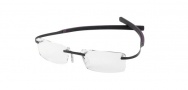 Tag Heuer Spring Rubber 0341 Eyeglasses Eyeglasses - 007 Black & Purple Temples / Matte Black Lug