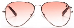 True Religion Jeff 58 Sunglasses Sunglasses - Shiny Gold W/ Non-Polarized Orange Or Red Lens