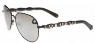 True Religion Maverick Sunglasses Sunglasses - Shiny Black W/ Grey
