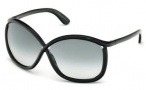 Tom Ford FT0201 Charlie Sunglasses Sunglasses - 01B Shiny Black / Gradient Smoke 