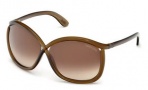 Tom Ford FT0201 Charlie Sunglasses Sunglasses - 48F Shiny Dark Brown / Gradient Brown 