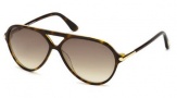Tom Ford FT0197  Leopold Sunglasses Sunglasses - 56P Havana / Gradient Green 