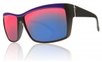 Electric Riff Raff Sunglasses Sunglasses - Black N Purple / Grey Plasma Chrome Lens 
