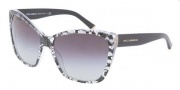 Dolce & Gabbana DG4111M Sunglasses Sunglasses - 18958G Black Lace Gray Gradient 