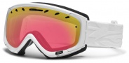 Smith Optics Phase Snow Goggles Goggles - White Facet / Red Sensor Mirror