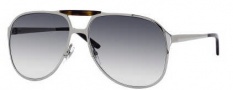 Gucci 2206/S Sunglasses Sunglasses - 06LB Ruthenium (44 Dark Gray Gradient Lens)