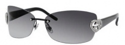 Gucci 4201/S Sunglasses Sunglasses - 0BKS Black Shiny (PT Gray Gradient Lens)