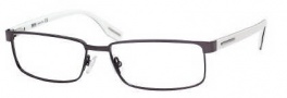 Hugo Boss 0365/U Eyeglasses Eyeglasses - 0CGC Matte Dark Ruthenium White Black
