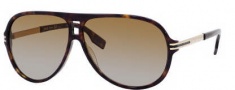 Hugo Boss 0398/P/S Sunglasses Sunglasses - 0ANT Dark Havana Gold (M4 Brown Gradient Lens)