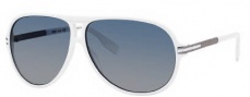 Hugo Boss 0398/P/S Sunglasses Sunglasses - 0MOL White Dark Ruthenium (ND Blue Gradient Lens)