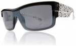Electric Shotglass Eyeglasses Sunglasses - Black Splatter / Grey Chrome