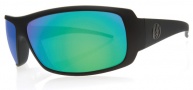 Electric Charge Sunglasses Sunglasses - Matte Black / Grey Green Chrome Lens