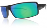 Electric EC DC Sunglasses Sunglasses - Matte Black / Grey Green Chrome 
