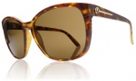 Electric Rosette Sunglasses Sunglasses - Matte Tortoise Shell / Bronze Chrome Lens