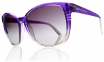Electric Rosette Sunglasses Sunglasses - Purple Smoke Fade / Grey Gradient Lens