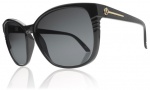 Electric Rosette Sunglasses Sunglasses - Gloss Black / Grey Poly Polarized Level I 