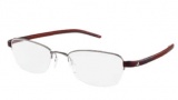 Adidas A675 Eyeglasses Eyeglasses - 6056 Ruthenium / Red 